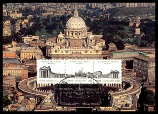 Mayfairstamps Vatican Panorma Maximum Card First Day Cover Wwb47293