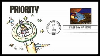 Mayfairstamps Us Fdc 1993 Priority Mail Space Craft First Day Cover Wwb_37255