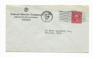 1925 Federal Electric Company - Chicago,  Illinois Canceled Cover