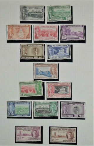 Montserrat Stamps Selection On Page (z222)
