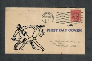 Us Fdc Sc 680 Sep 14 1929 Perrysburg Oh Illustrated Soldier,  Native American