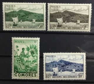 Comore Islands 30 - 33.  Partial Set Of Four.  Mnh