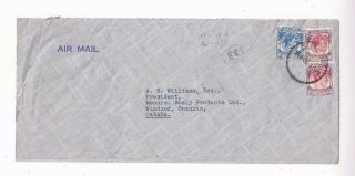 Singapore Malaya Airmail To Windsor Canada,  Official Envelope
