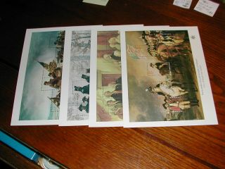 Set Of 1976 Bicentennial Souvenir Sheets (sc 1686 - 89) Mnh