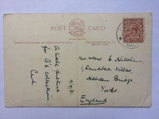 Gb George V Postcard 1931 Paquebot Malta Postmark P&o S.  S.  Kaisar - I - Hind