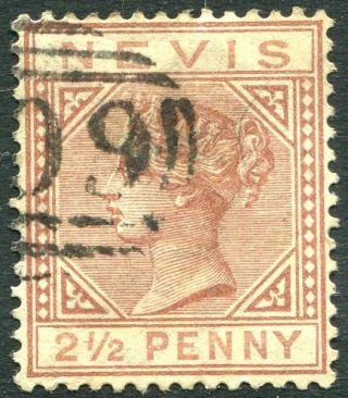 Nevis - 1882 - 90 2½d Red - Brown Sg 28 Fine V24288