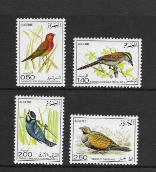 Algeria 1976 Birds Set Of 4 Nh