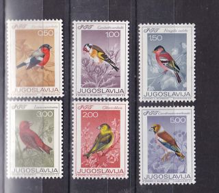 Yugoslavia 1968 Birds,  Set Mnh Sc 912/7 H1440