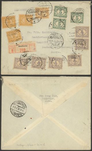 Dutch Indie 1926 - Registered Cover Bandoeng To Gladbeck Germany D35