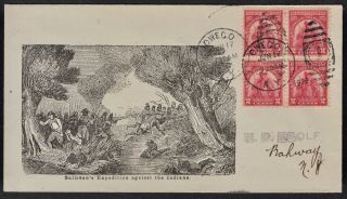 657 " Sullivan Exped.  " 1929 Fdc Illustrated Cover Postmarked Owego,  Jun 27,  Ny