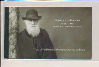 Lk71889 Booklet Great Britain Charles Darwin Prestige Mnh