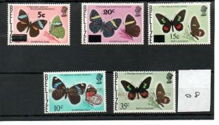 Belize - Elizabeth - 1976/8/9 (08) - Butterflies - - Sg Cat £7