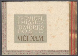 1951 Vietnam Souvenir Booklet Include 5 Sheets