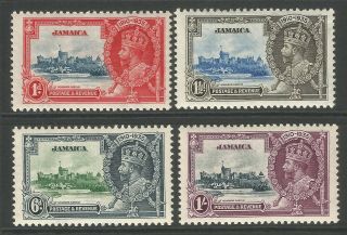 Jamaica 1935 Kgv Silver Jubilee Set Of Stamps Unmounted