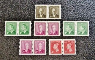 Nystamps Canada Stamp 295 - 300 Og H $51