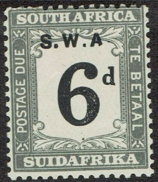 South West Africa 1928 Postage Due 6d Variety No Stop After A