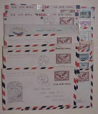 Canada Flights 16 Diff.  1936 - 1986 Cacheted