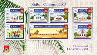 Kiribati 2003 Christmas Australia And Oceania Churches Of Christmas Island