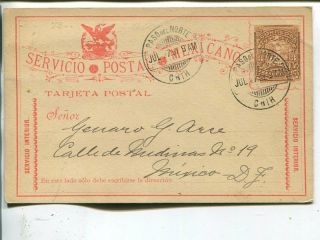 Mexico 3c Postal Card 1897