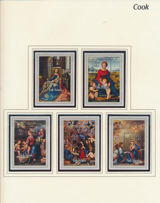 Xb71145 Cook Islands 1975 Religious Art Paintings Sheets Mnh