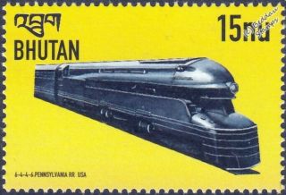 Pennsylvania Railroad (prr) Class S1 6 - 4 - 4 - 6 Steam Train Locomotive Stamp