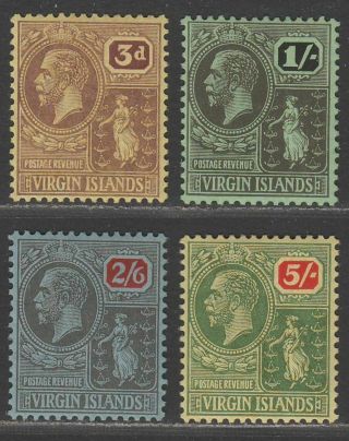 British Virgin Islands 1922 Kgv Set Sg82 - 85 Cat £50