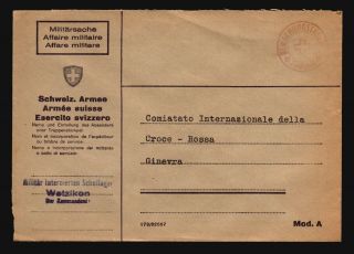 Switzerland - 4 WW2 Red Cross Censor Covers / See Images - Z16229 3