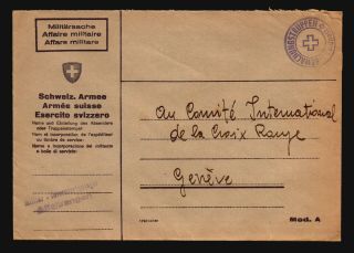Switzerland - 4 WW2 Red Cross Censor Covers / See Images - Z16229 5