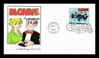Dr Jim Stamps Us Blondie Classic Comics First Day Cover Boca Raton