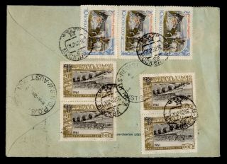 Dr Who 1962 Russia Registered Special Delivery Airmail To Australia Pair E48210