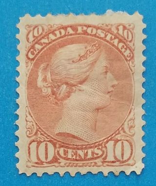 Canada Stamps Scott 45a Mh Very Well Centered Gum.  Good Margins.  Thin.
