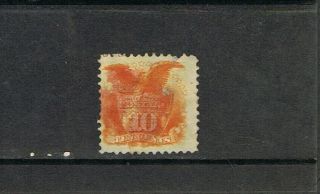 Usa - 1869 10 C.  Jaune - Orange.  Pygargue
