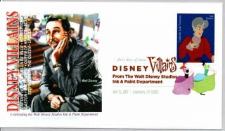 Walt Disney Villians Digital Color Cancel Fdc,  Lady Tremaine From Conderella