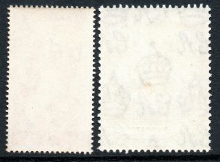 Pitcairn Is.  1948 Silver Wedding SG 11 & 12 unmounted (cat.  £41.  50) 2