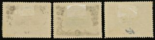 China 1909 Sc 131 - 33 Temple of Heaven Stamps MH Hinged 2