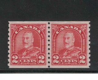 King George V Arch Leaf Issue 2c Coil Pair Never Hinged Unitrade 181.