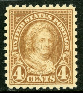 Usa 1925 Martha Washington 4¢ Perf 10 Scott 585 Mnh I940 ⭐⭐⭐⭐⭐