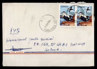 Dr Who 1992 Congo Makelekele Airmail To Finland Bird E52956