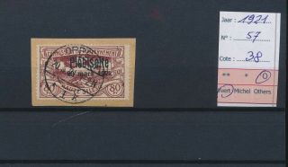 Lk66066 Germany Plebiscite 1921 Overprint On Piece Cv 38 Eur