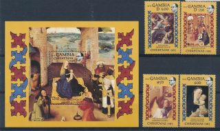 D279402 Christmas 1985 Paintings Madonna & Child Mnh,  S/s Gambia