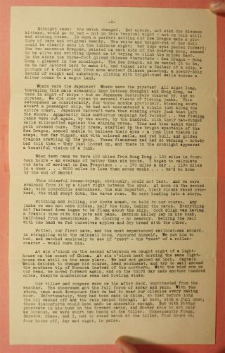 1939 HONG KONG HALLIBURTON SEA DRAGON TRANS - PACIFIC EXPEDITION TO USA,  LETTER 4