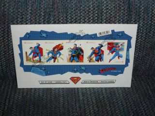 Superman - 75 Years - Day Of Issue - Set Of 5 Canada Post Stamps - 09/10/2013