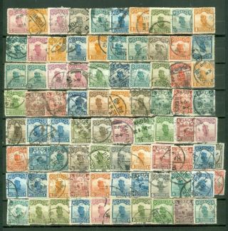 China Old Junk Group Of 80 Stamp Lot 2254