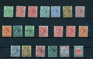 St Vincent Gv Mh To 5/ - (20 Stamps) (as 976s