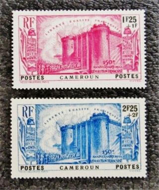 Nystamps French Cameroun Stamp B5 B6 Og H $30