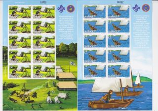 Channel Islands,  Guernsey,  Centenary Of Scouting.  2007,  Mint; 6 Full Sheets