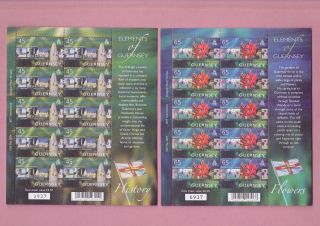 Channel Islands,  Guernsey,  Europa Holidays,  2004 Sheets Of 10