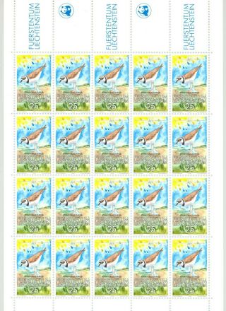 Liechtenstein,  Mini Sheet Of 20 Mnh Stamps (postage,  Stamp,  Collectibles)