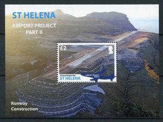 St Helena 2016 Mnh Airport Project Pt Ii Runway 1v S/s Aviation Stamps