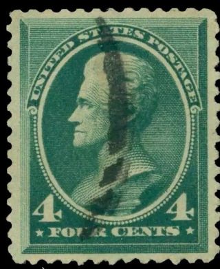 U.  S.  Scott 211 1883 2 Cent Jackson Vf - Xf With Pse Certificate